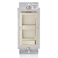 Product Image of Decora SureSlide ELV Dimmer, 300VA-120VAC Electronic Low Voltage, 60Hz, Single Pole and 3-Way, Light Almond