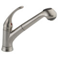 Product Image of Foundations Single Handle Pull-Out Kitchen Faucet (Stainless Steel)