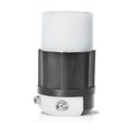 Product Image of 20A, 347/600V 3PY, NEMA L23-20R, 4P, 5W, Locking Connector, Grounding (Black/White)