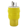 Product Image of 20A, 347V NEMA L24-20, 2P, 3W, Plug, Locking Blade, Grounding, Wetguard (Yellow)