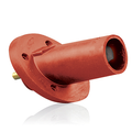 Product Image of 17 Series Male Panel Receptacle, Cam-type, 30-degree, Taper Nose, Threaded Stud, 250-750MCM, 690A (Red)