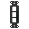 Product Image of Quickport, Decora Insert, 3-port (Black)