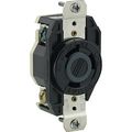Product Image of 30A, 277V NEMA L7-30R, 2P, 3W, Flush Mtg Locking Receptacle, Grounding, V-0-MAX (Black)