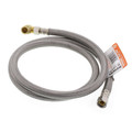Product Image of 48" Braided Stainless Steel Dishwasher Connector w/ MIP Elbow (3/8" x 3/8" Compression Thread)