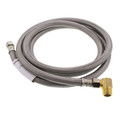 Product Image of 72" Braided Stainless Steel Dishwasher Connector w/ MIP Elbow (3/8" x 3/8" Compression Thread)