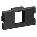 Product Image of 1-port MOS Quickport, Adapter, 1 Unit High (Black)