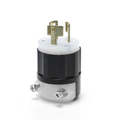 Product Image of 15A, 250V 3-Phase, NEMA L11-15P, 3P, 3W, Locking Plug, Non-Grounding (Black/White)