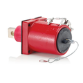 Product Image of Rhino-Hide 1 Pole Male 45 Deg Receptacle 1 Hole Bus Bar, 313MCM-777MCM Cable (Red)