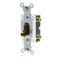 Product Image of 15A, 120/277V Toggle Hospital Call Switch Double-pole AC Quiet Switch, Commercial Grade, Grounding, Side Wired(Brown)