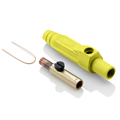 Product Image of 15 Series Cam-Type Female Plug, Contact & Insulator, Detachable, Crimp Tube Termination, #8, #4 AWG, 140A Max, Type 3R When Mated (Yellow)
