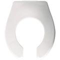 Product Image of Baby Bowl Open Front Commercial Plastic Toilet Seat, No Cover, STA-TITE, DuraGuard (White)