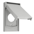 Product Image of 1-Gang Locking Weather-resistant Wallplate, Thermoplastic Nylon (Gray)