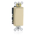 Product Image of 15A, 120/277v, Decora Plus Rocker 2-throw Ctr-off Mom. Contact 1-pole AC Quiet Switch (Ivory)