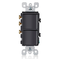 Product Image of 15A Decora Single-pole/3-way Combination Switch, Grounding (Black)