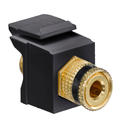 Product Image of Binding Post Quickport, Coupler (Black) Stripe (Black) Housing