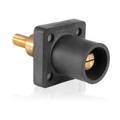 Product Image of 1 Pole Cam-Type Male Panel Receptacle, Taper Nose, 3/4" Extended Shoulder, #2-4/0 (Black)