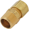 Product Image of 1/2" OD x 1/2" MIP Brass Compression Connector, Lead Free