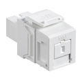Product Image of Quickport, Multimode Simplex Sc Fiber Optic Adapter Module, Phosphor Bronze Sleeve (White)