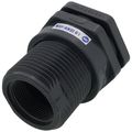 Product Image of 1-1/2" PVC Bulkhead Fitting w/ FPM Gasket (Socket x Thread)
