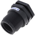 1-1/2" PVC Bulkhead Fitting w/ FPM Gasket (Thread x Thread)