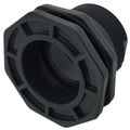 Product Image of 3" PVC Bulkhead Fitting w/ EPDM Gasket (Socket x Thread)