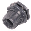 Product Image of 3" PVC Bulkhead Fitting w/ EPDM Gasket (Thread x Thread)
