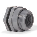 Product Image of 4" PVC Bulkhead Fitting w/ EPDM Gasket (Socket x Thread)
