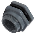 4" GFPP Bulkhead Fitting w/ EPDM Gasket (Thread x Thread)