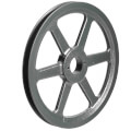 Product Image of 1 Groove Cast Iron Classical Gripbelt Sheave, 4L or A, 5L or B Belt, 3.35" OD