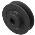 Product Image of 1 Groove Cast Iron Finished Bore Sheave w/ 5/8" Bore, 3.25" OD