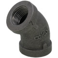 Product Image of 3/8" Black 45-Degree Elbow