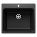 Product Image of Liven SILGRANIT 25" Single Bowl Dual Mount Laundry Sink - Anthracite, 401920