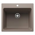 Product Image of Liven SILGRANIT 25" Single Bowl Dual Mount Laundry Sink - Truffle, 401926