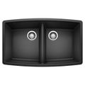 Product Image of Performa 33" x 20" Equal Double Bowl Kitchen Sink (Anthracite)