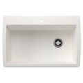 Product Image of Diamond Super 33.5" x 22" Single Dual Deck Kitchen Sink (White)