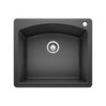 Product Image of Diamond SILGRANIT 25" Single Bowl Dual Mount Kitchen Sink - Anthracite, 440210
