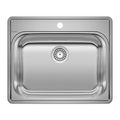 Product Image of Essential 25" Single Bowl Drop-In Stainless Steel Laundry Sink - 1 Hole, 441078