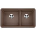 Product Image of Precis SILGRANIT 33" 60/40 Double Bowl Undermount Kitchen Sink - Café, 441129
