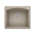 Product Image of Diamond SILGRANIT 25" Single Bowl Dual Mount Kitchen Sink - Truffle, 441280