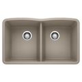 Product Image of Diamond Equal 32-1/16" x 19-3/8" Double Bowl Kitchen SInk (Truffle)