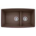 Product Image of Performa 33" x 19" Medium w/ 1-3/4" Low Divide Kitchen Sink (Cafe Brown)