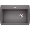 Product Image of Diamond SILGRANIT 33.5" Super Single Dual Mount Kitchen Sink - Cinder, 441467