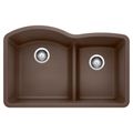 Product Image of Diamond SILGRANIT 32" 60/40 Double Bowl Undermount Kitchen Sink with Low Divide - Café, 441597