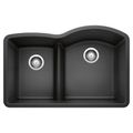 Product Image of Diamond SILGRANIT 32" 40/60 Reverse Double Bowl Undermount Kitchen Sink with Low Divide - Anthracite, 441598