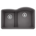 Product Image of Diamond 32" x 21" Reverse Kitchen Sink w/ 1-3/4" Low Divide (Cinder)