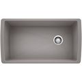 Product Image of Diamond SILGRANIT 33" Super Single Undermount Kitchen Sink - Metallic Gray, 441770