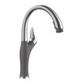 Product Image of Artona Pull-Down Dual-Spray Kitchen Faucet - PVD Steel/Cinder, 442033