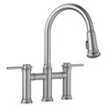 Product Image of Empressa Pull-Down Dual-Spray Bridge Faucet - PVD Steel, 442505