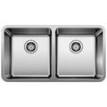Product Image of Formera 33" 50/50 Double Bowl Undermount Stainless Steel Kitchen Sink, 442768