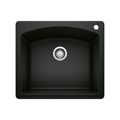 Product Image of Diamond SILGRANIT 25" Single Bowl Dual Mount Kitchen Sink - Coal Black, 442905
